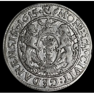 Sigismondo III Vasa, Ort 1615, Danzica – ampio colletto, crocetta