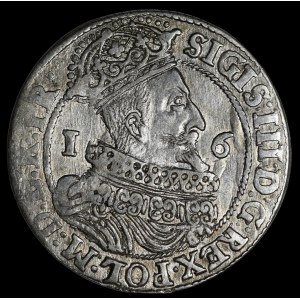 Sigismondo III Vasa, Ort 1626, Danzica – catena larga, PR – più rara e molto bella