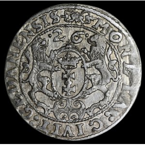 Sigismondo III Vasa, Ort 1626, Danzica – catena larga, PR – più rara e molto bella