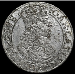 Jean II Casimir, pièce de 1660 TLB, Cracovie - magnifique