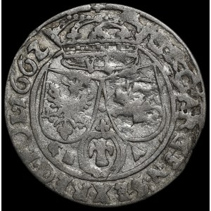 Jan II. Kazimierz, Šóstak 1662 GBA, Lvov – vzácný