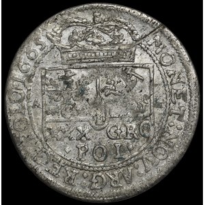 Jan II Kazimierz, Tymf 1665 AT, Kraków - SALV, POLO - rzadka