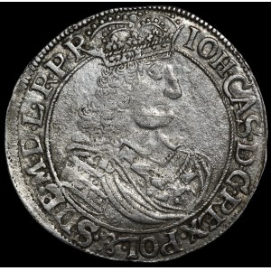 Jan II. Kazimierz, Ort 1661 NH, Elbląg – vzácný