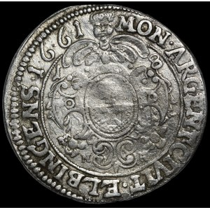 Jan II. Kazimierz, Ort 1661 NH, Elbląg – vzácný