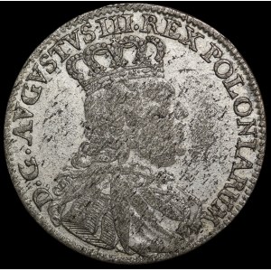 August III of Saxony, 1753 CE, Leipzig – denomination VI – rare