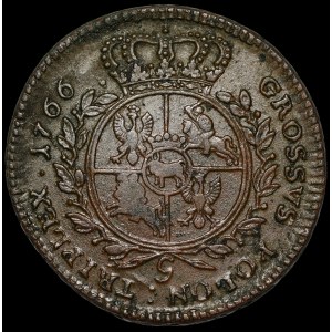 Stanisław August Poniatowski, Trojak 1766, Krakau – Waffenschmied