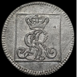 Stanisław August Poniatowski, 1 strieborný groš z roku 1767 FS, Varšava