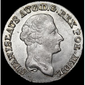 Stanisław August Poniatowski, 1791 EB Złotówka, Warsaw—beautiful