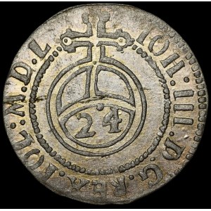 Courland, Frederick Casimir Kettler, Półtorak 1687, Mitava—rare and very nice
