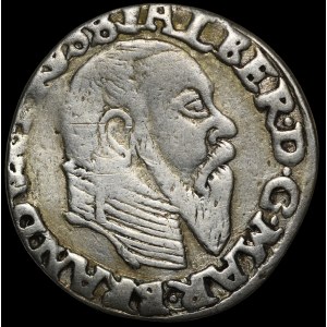 Prusy Książęce, Albrecht Hohenzollern, Trojak 1558, Królewiec - b. rzadki