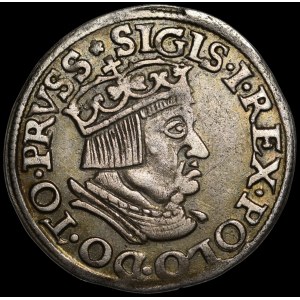 Zygmunt I Stary, Trojak 1536, Gdańsk - odmiana