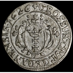 Zygmunt III Waza, Grosz 1626, Gdańsk - R P
