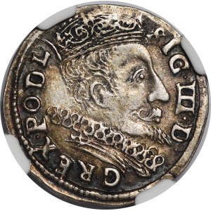 Sigismund III Vasa, 1601 Trojak, Vilnius - Swan - rare