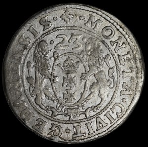 Sigismond III Vasa, Ort 1623, Gdańsk – date abrégée, PR – variante