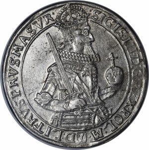 Zygmunt III Waza, Talar 1630 II, Bydgoszcz - wąska postać, bez kokardy - rzadki i piękny