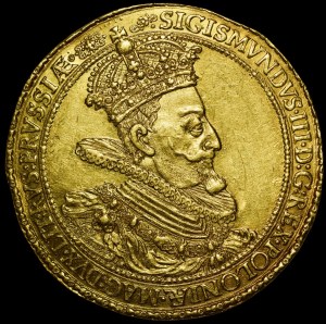Zygmunt III Waza, Donatywa wagi 8 dukatów 1614, Gdańsk - ilustrowana - rzadkość