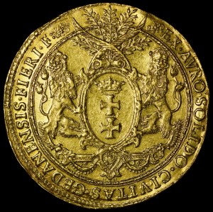 Zygmunt III Waza, Donatywa wagi 8 dukatów 1614, Gdańsk - ilustrowana - rzadkość