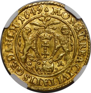 Jan II Kazimierz, Dukat 1649 GR, Gdańsk
