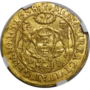 John II Casimir, Ducat 1658 DL, Gdańsk
