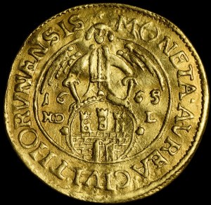 Jan II Kazimierz, Dwudukat 1665 HDL, Toruń - b. rzadki
