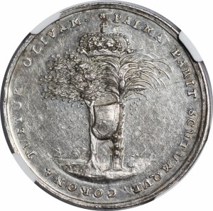 Polska, Jan III Sobieski, Medal wizyta pary królewskiej w Gdańsku 1677 - Ex. Potocki - rzadkość