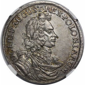 August II Mocny, 2/3 talara 1701 ILH, Drezno - b. ładne