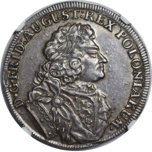 August II Mocny, 2/3 talara 1707 ILH, Drezno - rzadka