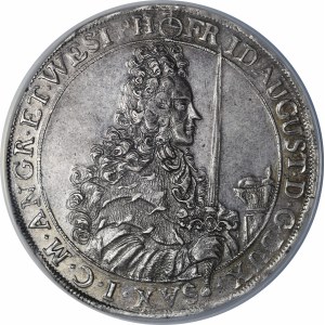 August II the Strong as Frederick Augustus, 1696 IK thaler, Dresden