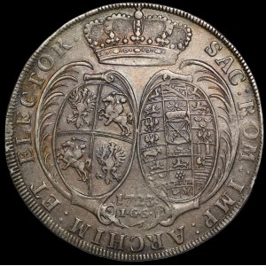 August II the Strong, 1723 Thaler, IGS, Dresden - rare