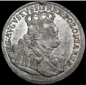 August III of Saxony, Szóstak, 1754 CE, Leipzig — very nice