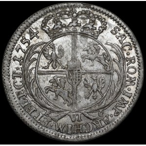 August III of Saxony, Szóstak, 1754 CE, Leipzig — very nice