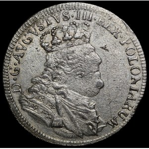 August III of Saxony, 1754 CE, Leipzig — denomination error IV — rare