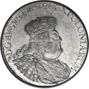 August III Sas, Talar 1756 EDC, Lipsk - rzadki i piękny