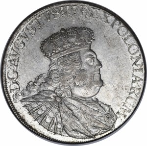 August III Sas, Talar 1756 EDC, Lipsk - rzadki i piękny