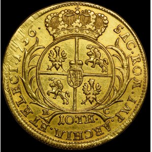 August III Sas, 10 talarów (podwójny august d’or) 1756 EC