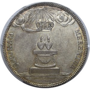 August III of Saxony, 2/3 thaler (gulden), 1738, Dresden—beautiful