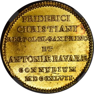 August III of Saxony, 1747 Ducat, Dresden