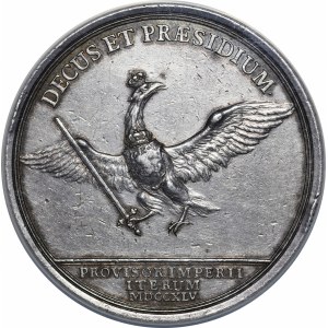 August III of Saxony, 1745 vicarage two-thaler, Dresden—rare