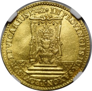 August III Sas, Dukat wikariacki 1742, Drezno