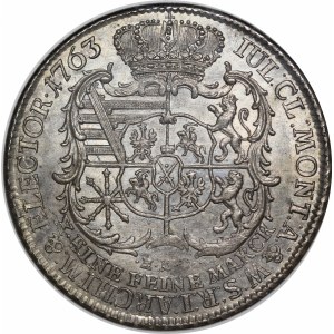 Fryderyk Krystian, Thaler 1763 EDC, Leipzig—catalog number S—beautiful
