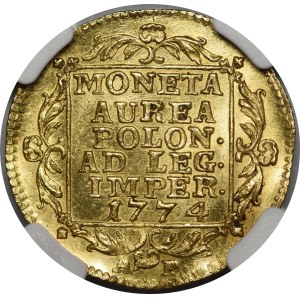 Stanisław August Poniatowski, Ducato 1774 AP, Varsavia - raro
