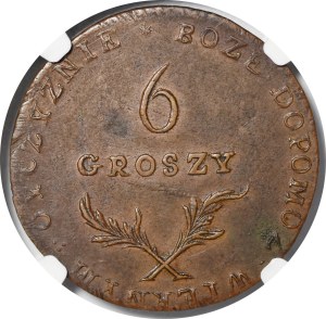 Oblężenie Zamościa, 6 groszy 1813 - rzadkie i piękne
