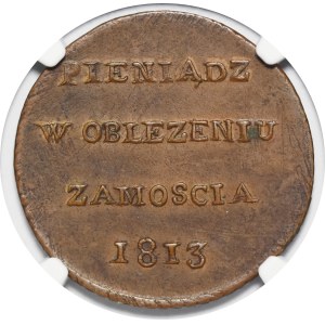 The Siege of Zamość, 6 groszy, 1813—rare and beautiful