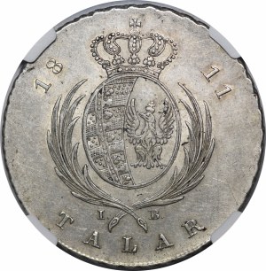 Księstwo Warszawskie Talar 1811 IB, Warszawa - piękny
