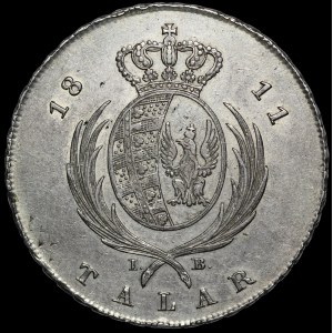 Duchy of Warsaw, 1811 IB Thaler, Warsaw