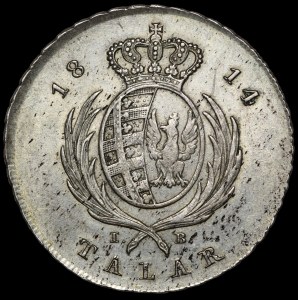 Duchy of Warsaw Talar 1814 IB, Warsaw - Zbichorski Collection