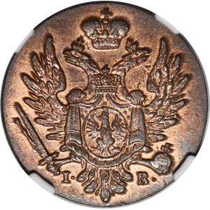 Kongresové království, Alexandr I., 1 groš 1824 IB z MIEDZI KRAIOWEY, Varšava