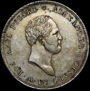 Królestwo Kongresowe, Aleksander I, 10 złotych 1822 IB, Warszawa - rzadkie i piękne