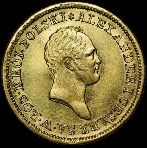 Królestwo Kongresowe, Aleksander I, 50 złotych 1821 IB, Warszawa - piękne i b. rzadkie