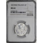 Polen, Russische Teilung, 30 Kopeken = 2 Złoty, 1837 MW, Warschau